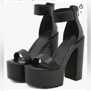 Platform high heel sandals size 7